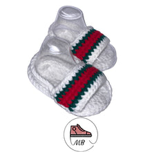 Baby Crochet MB - G Slide Green White - MumyBuddy