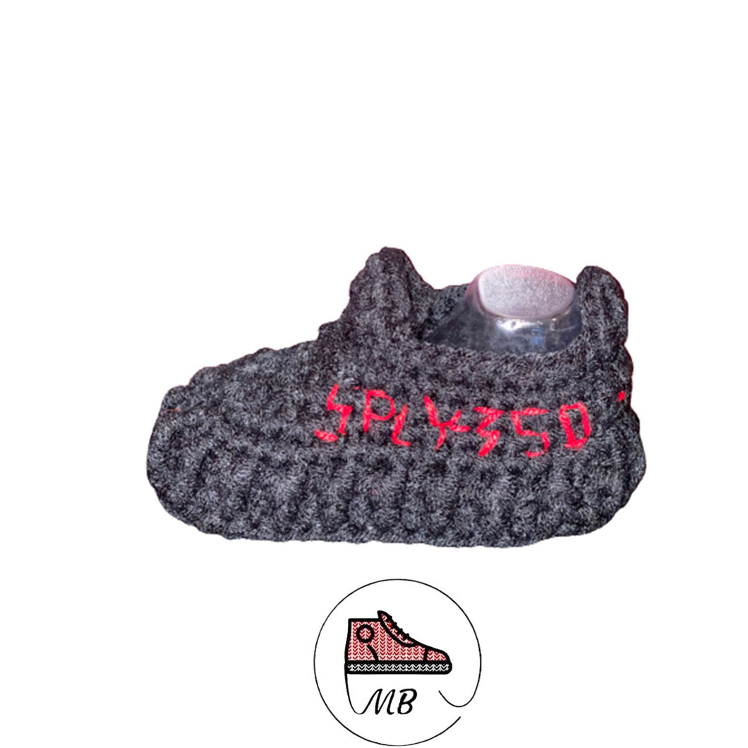 Knitted Shoes For Baby - Black And Red YZY By MumyBuddy Bred's - MumyBuddy