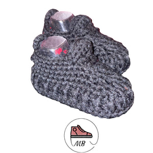 Knitted Shoes For Baby - Black And Red YZY By MumyBuddy Bred's - MumyBuddy