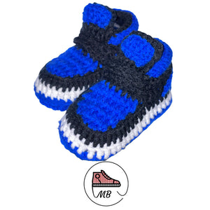 Infant Sneakers in Royal Blue and Black - MumyBuddy