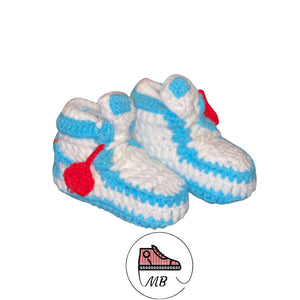 Baby Crochet MB-1 UNC Off-W "Carolina Blue" (0-12 Month's) - MumyBuddy